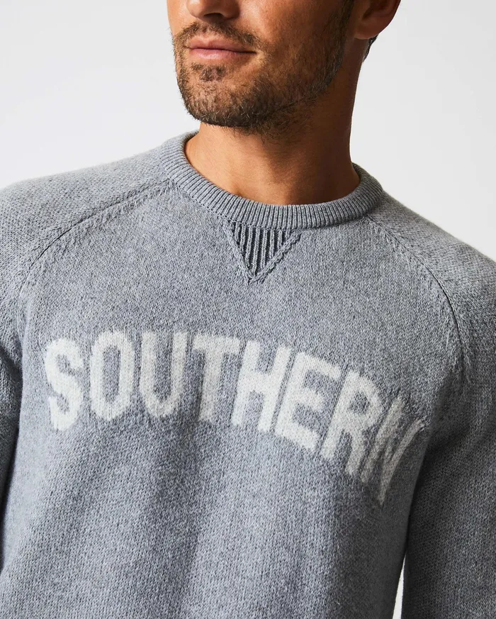 Men Southern Sweater Grey Billy Reid Sweaters and Sweatshirts