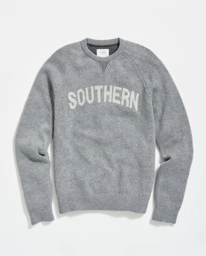 Men Southern Sweater Grey Billy Reid Sweaters and Sweatshirts