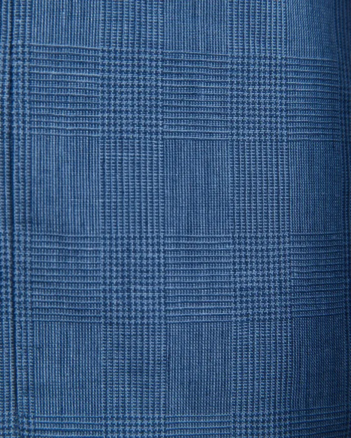 Men Sportscraft Jackets and Blazers Farrer Linen Sports Jacket Mid Blue