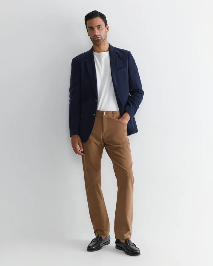 Men Sportscraft Pants Bedford Jean Chestnut