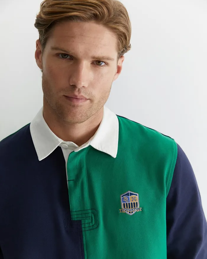 Men Sportscraft Shirts Rixon Rugby Foliage