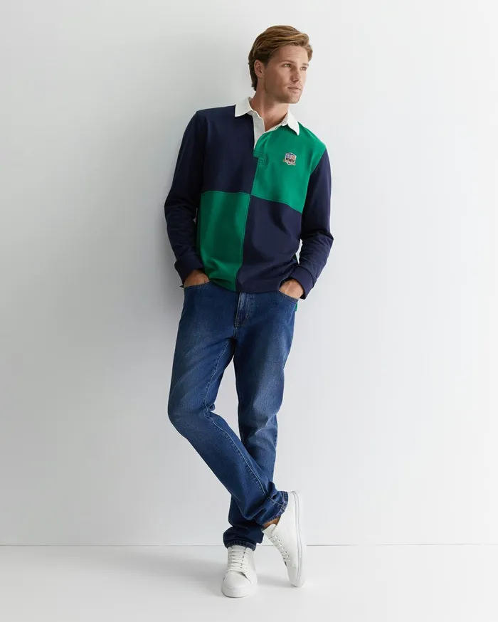 Men Sportscraft Shirts Rixon Rugby Foliage