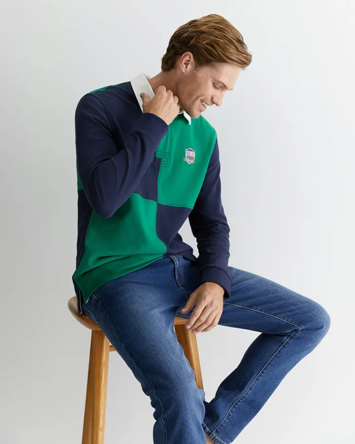 Men Sportscraft Shirts Rixon Rugby Foliage