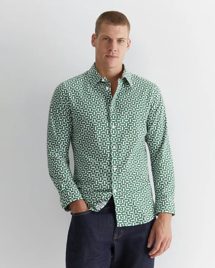 Men Sportscraft Shirts Walang Shirt Sage
