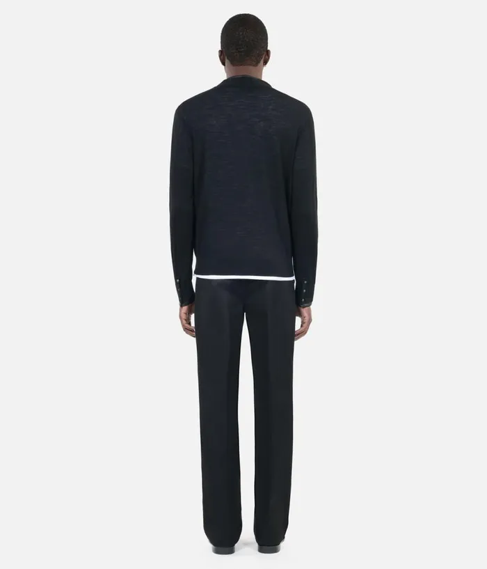 Men Sweaters THE KOOPLES Black Merino Wool Cardigan Men Sweaters THE KOOPLES Black Merino Wool Cardigan