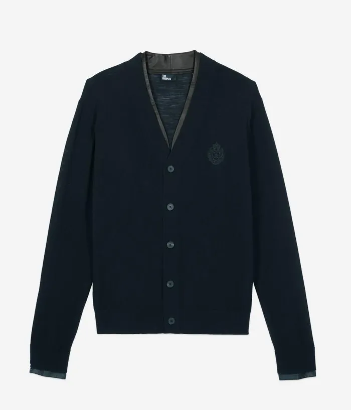 Men Sweaters THE KOOPLES Black Merino Wool Cardigan Men Sweaters THE KOOPLES Black Merino Wool Cardigan