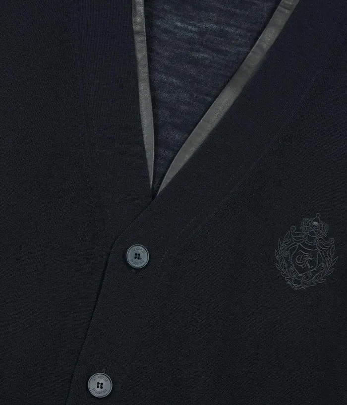 Men Sweaters THE KOOPLES Black Merino Wool Cardigan Men Sweaters THE KOOPLES Black Merino Wool Cardigan