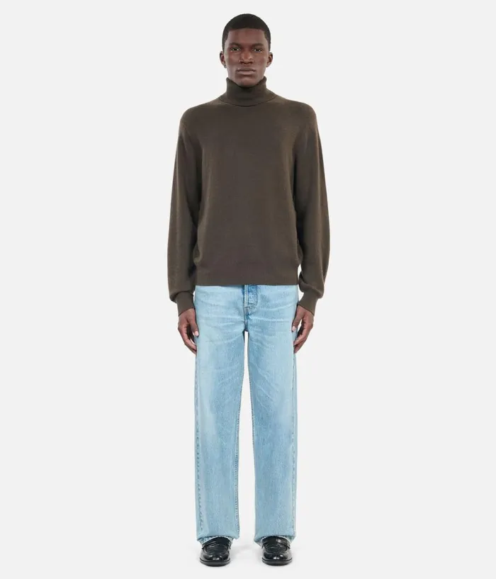 Men Sweaters THE KOOPLES Khaki Cashmere Sweater Men Sweaters THE KOOPLES Khaki Cashmere Sweater