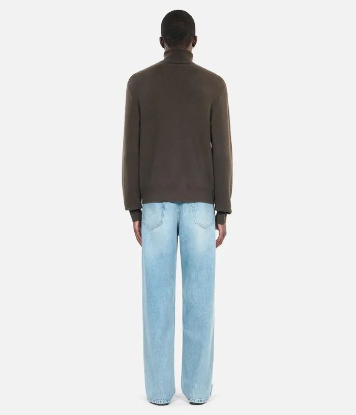 Men Sweaters THE KOOPLES Khaki Cashmere Sweater Men Sweaters THE KOOPLES Khaki Cashmere Sweater