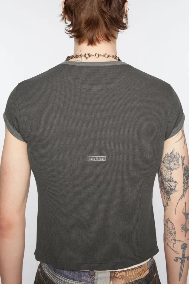 Men Tshirt 8211 Fitted Unisex Fit Faded Grey Acne Studios Tshirts