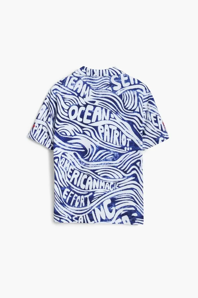 Men Tshirts Desigual Blue American Magic Shirt