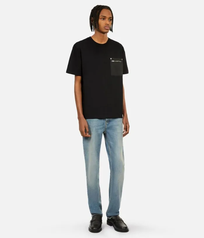 Men Tshirts THE KOOPLES Black Tshirt With Zipped Pocket Men Tshirts THE KOOPLES Black Tshirt With Zipped Pocket