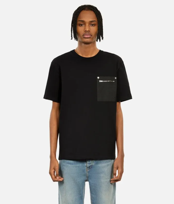 Men Tshirts THE KOOPLES Black Tshirt With Zipped Pocket Men Tshirts THE KOOPLES Black Tshirt With Zipped Pocket