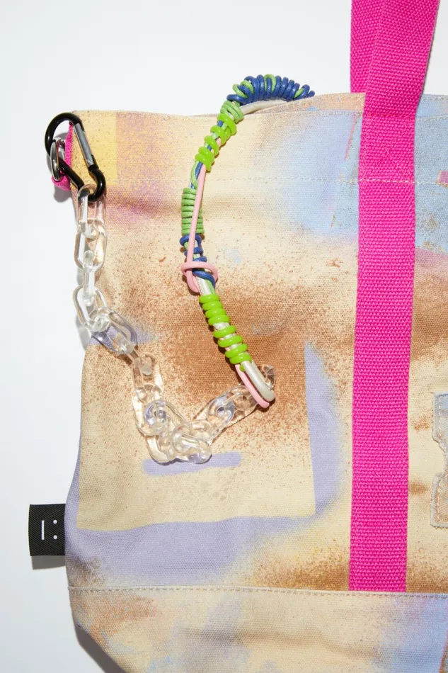 Men Tote Bag Beigemulti Acne Studios Bags