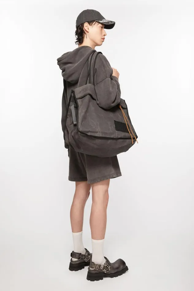 Men Tote Bag Greyblack Acne Studios Bags