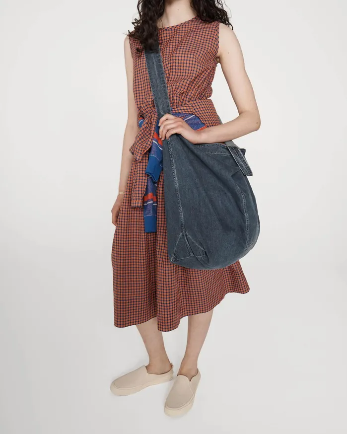 Men Tote Bag Indigo YMC Denim