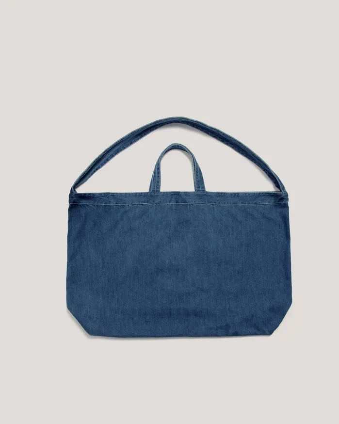 Men Tote Bag Indigo YMC Denim