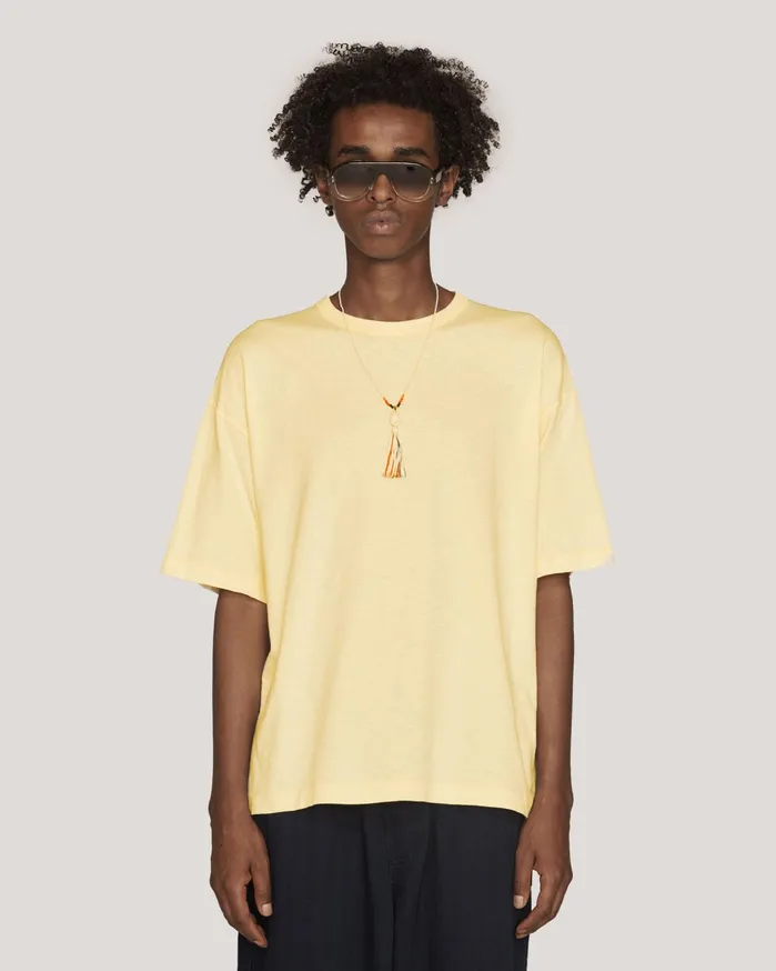 Men Triple TShirt Yellow YMC Tops and TShirts