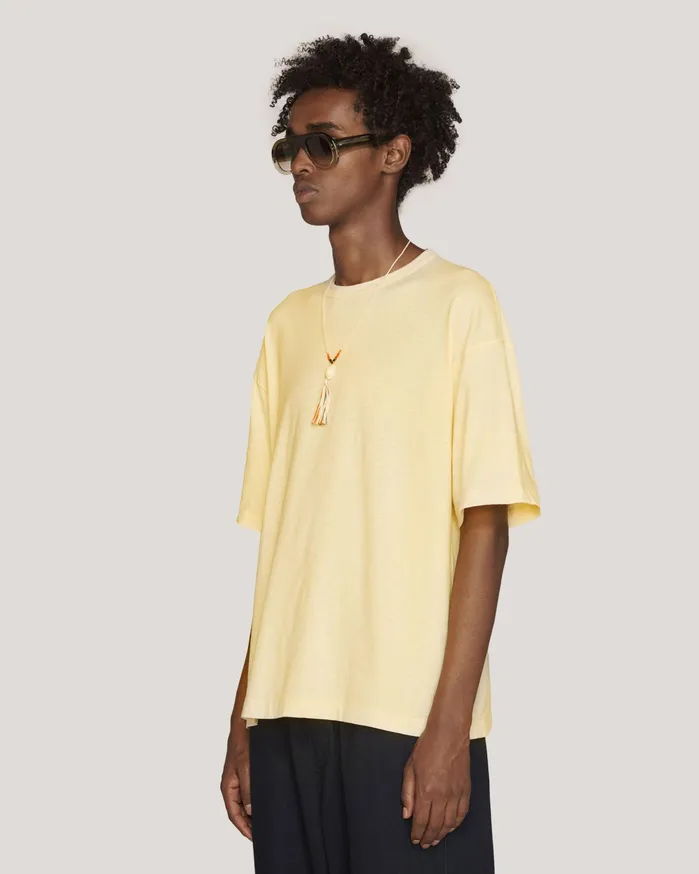Men Triple TShirt Yellow YMC Tops and TShirts