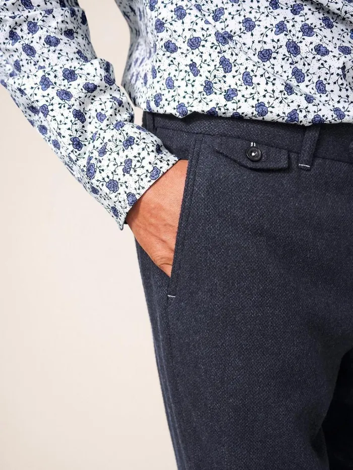 Men TROUSERS White Stuff Heath Regular Fit Trouser Dark Navy Men TROUSERS White Stuff Heath Regular Fit Trouser Dark Navy