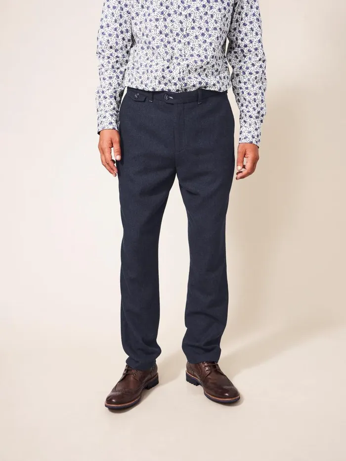 Men TROUSERS White Stuff Heath Regular Fit Trouser Dark Navy Men TROUSERS White Stuff Heath Regular Fit Trouser Dark Navy