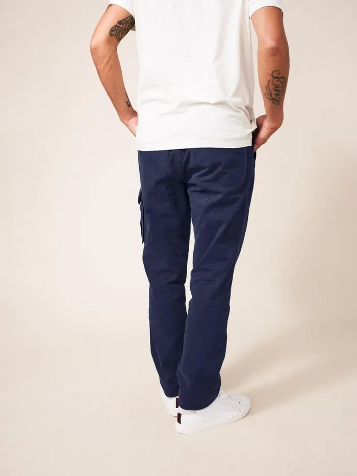 Men TROUSERS White Stuff Kegworth Organic Cargo Trouser Dark Navy Men TROUSERS White Stuff Kegworth Organic Cargo Trouser Dark Navy