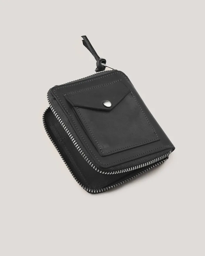 Men Zip Wallet Black YMC Bags and Wallets