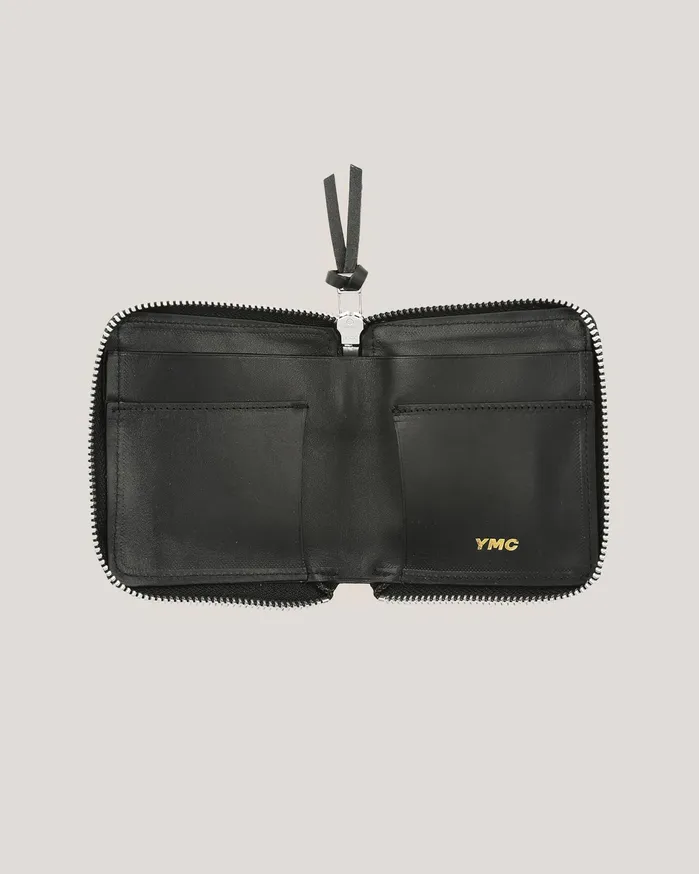 Men Zip Wallet Black YMC Bags and Wallets