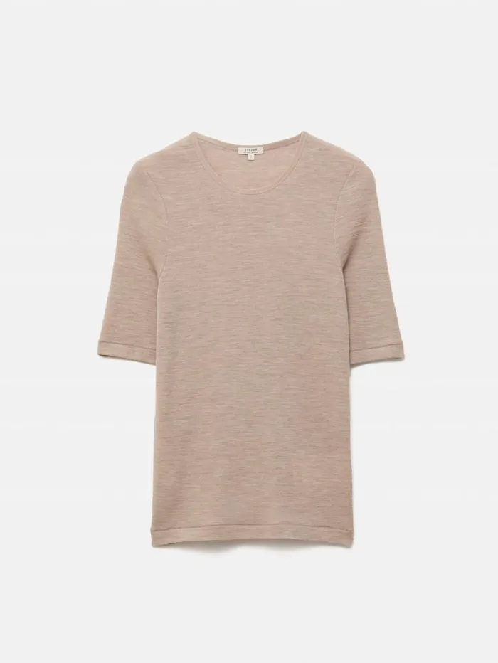 Merino Half Sleeve Tshirt Stone Women Jigsaw Shirts and Tops