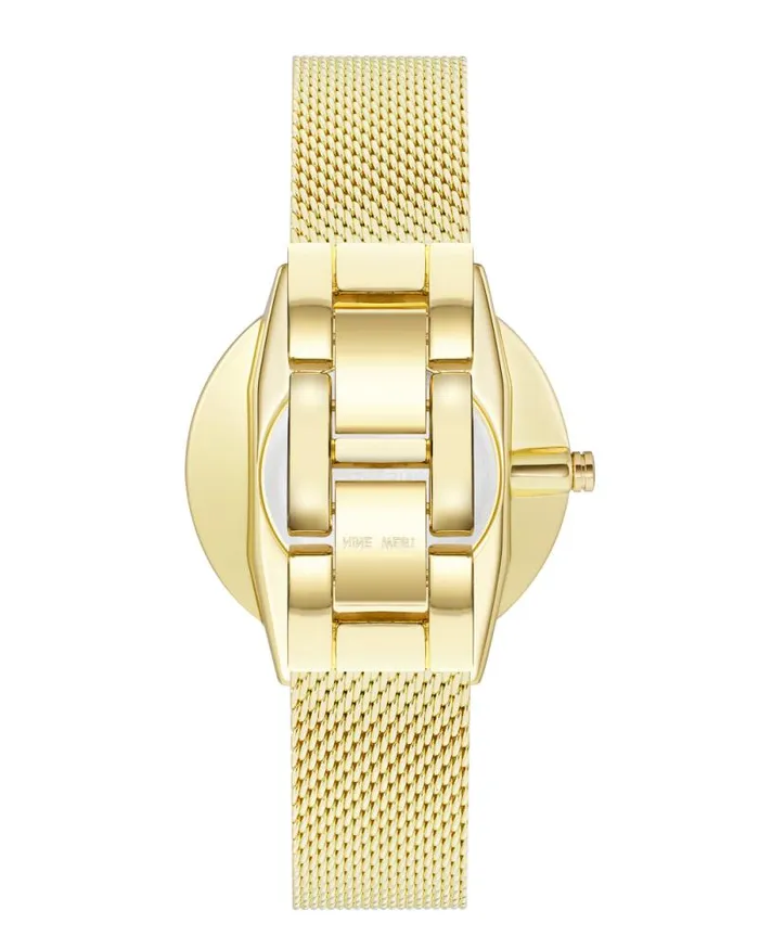 Mesh Bracelet Watch Goldtone Women Nine West Straps Mesh Bracelet Watch Goldtone Women Nine West Straps