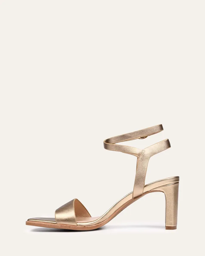 MID SANDALS Natsu mid heel sandals soft gold leather 8211 jomercer Women MID SANDALS Natsu mid heel sandals soft gold leather 8211 jomercer Women