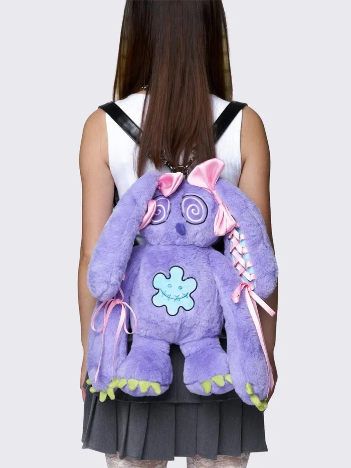 Minga X Ema Gaspar Bunny Plush Backpack Women Minga London Bags