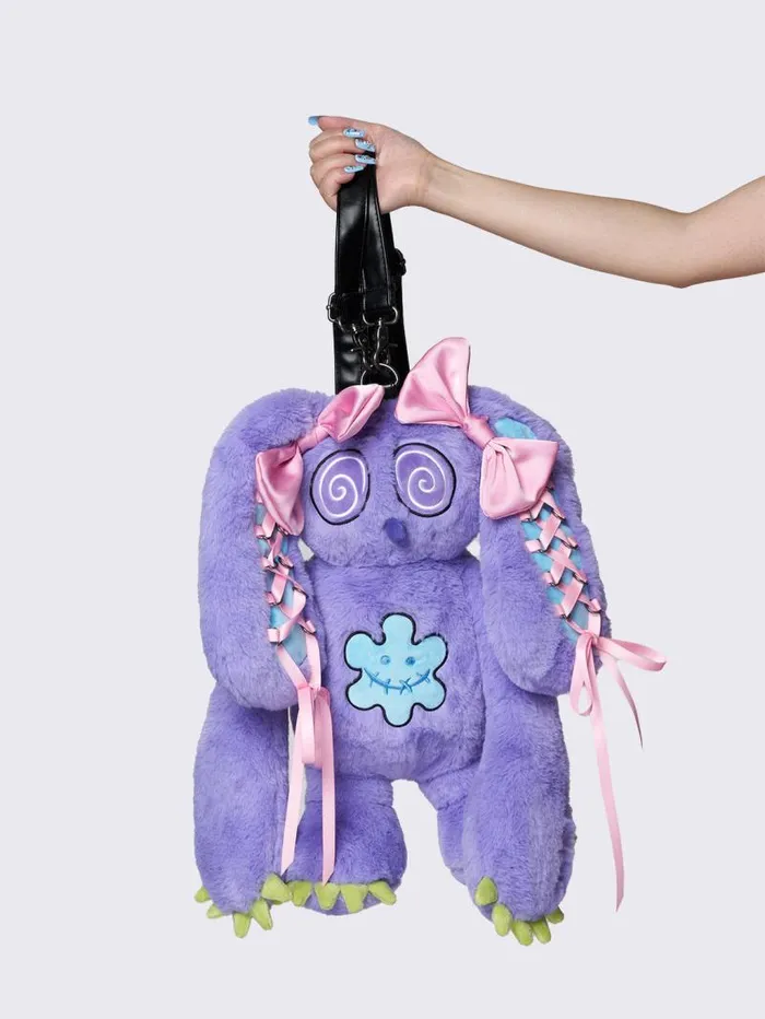 Minga X Ema Gaspar Bunny Plush Backpack Women Minga London Bags Minga X Ema Gaspar Bunny Plush Backpack Women Minga London Bags