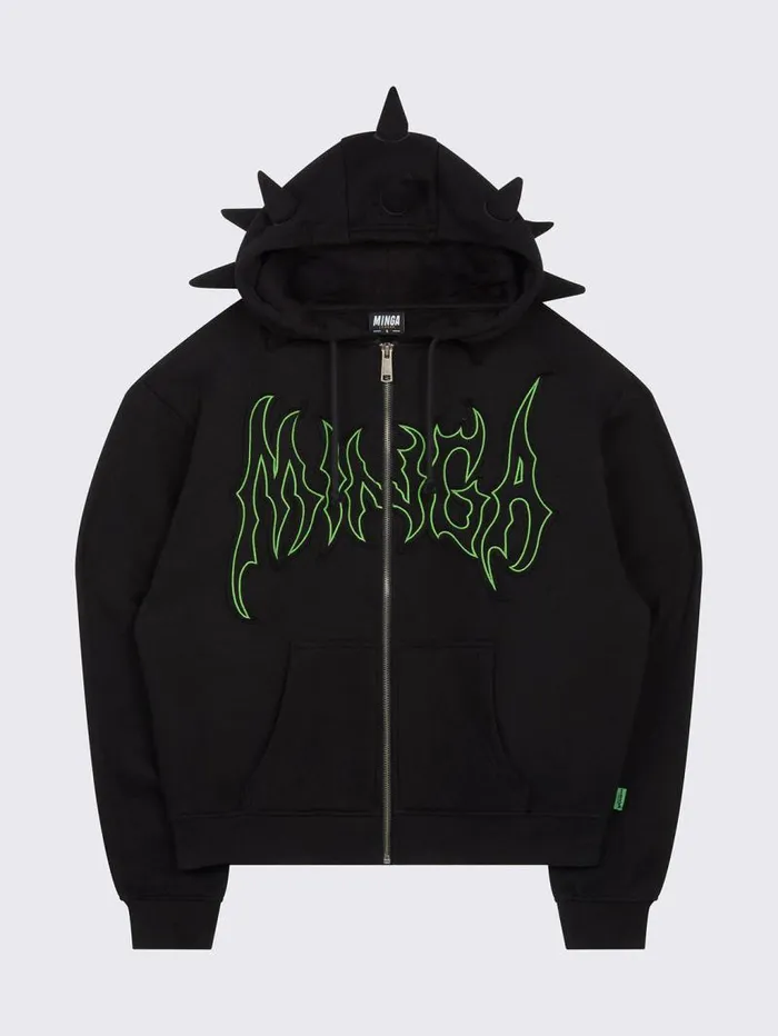 Minga X Energie Gang Spike Zip Up Hoodie Women Minga London Sweatshirts and Hoodies Minga X Energie Gang Spike Zip Up Hoodie Women Minga London Sweatshirts and Hoodies