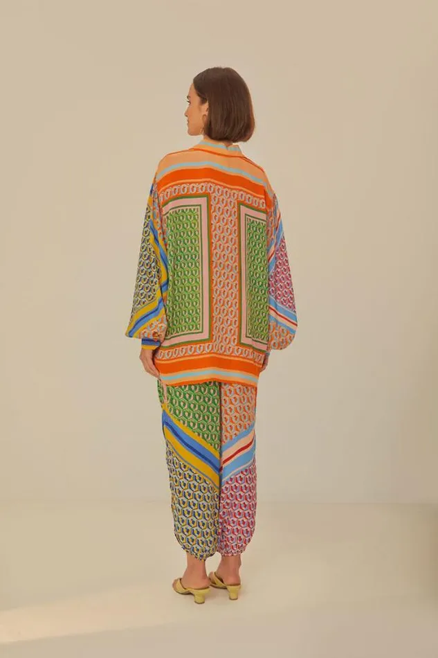Mixed Cashew Scarf Pants Women FARM Rio Pants