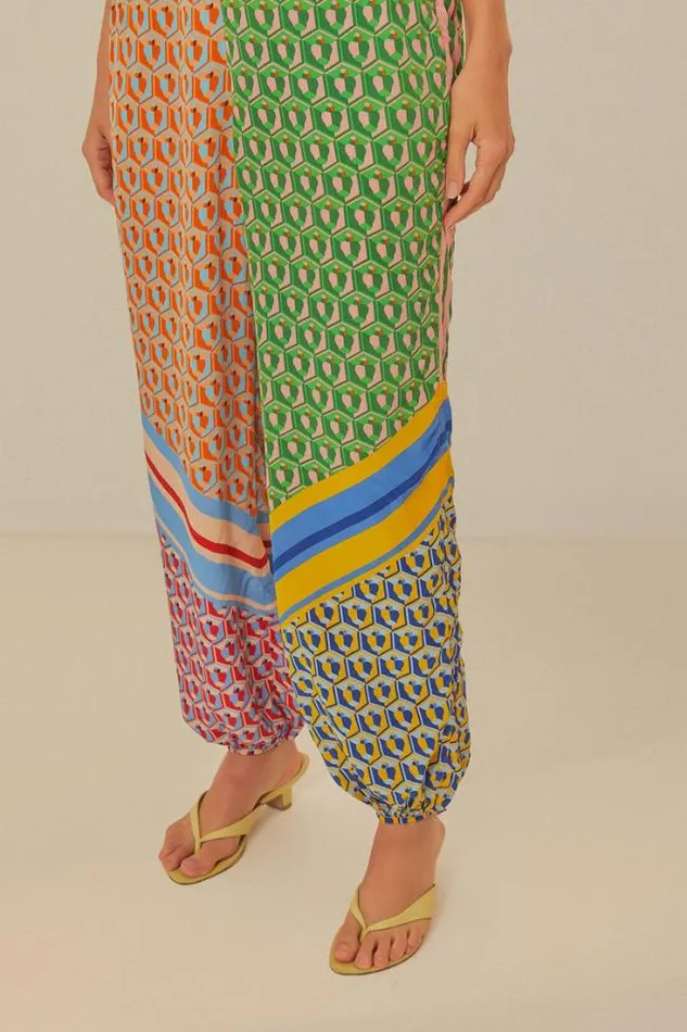 Mixed Cashew Scarf Pants Women FARM Rio Pants