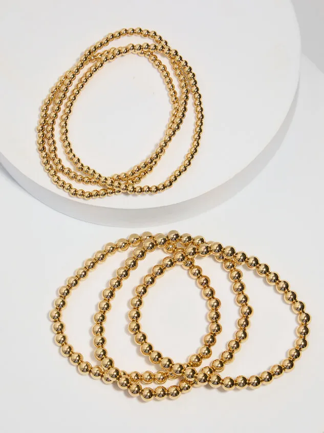 Mixture Beaded Stretch Bracelet Pack Gold Women Altar039d State Bracelets Mixture Beaded Stretch Bracelet Pack Gold Women Altar039d State Bracelets