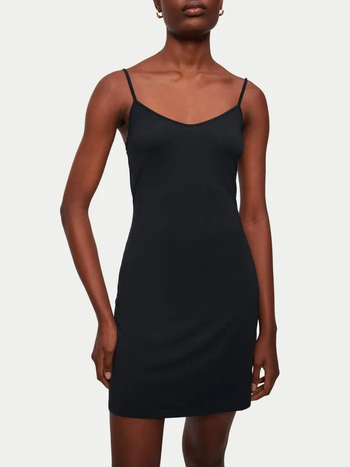 Modal Slip Dress Black Women Jigsaw Pyjamas and Loungewear