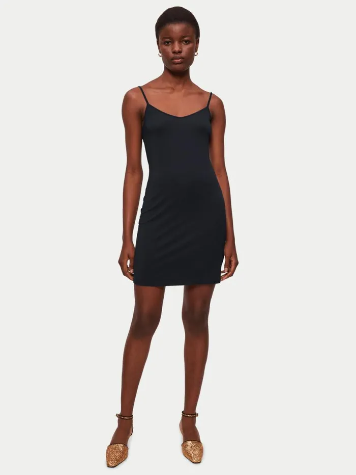 Modal Slip Dress Black Women Jigsaw Pyjamas and Loungewear