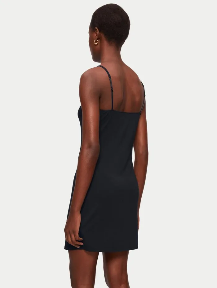 Modal Slip Dress Black Women Jigsaw Pyjamas and Loungewear