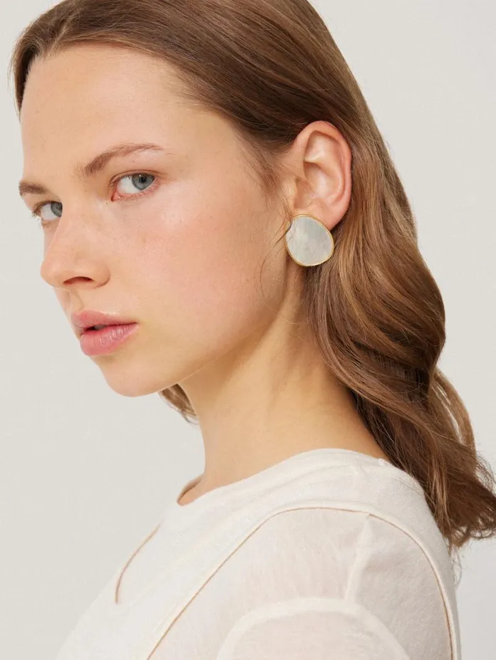 Mother Of Pearl Earring Pearl Women Jigsaw Party