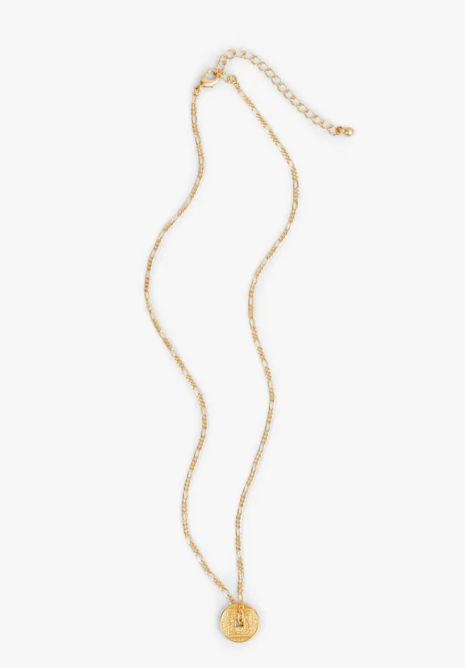 Necklaces Women Hush Makri Coin Hoop Necklace Gold