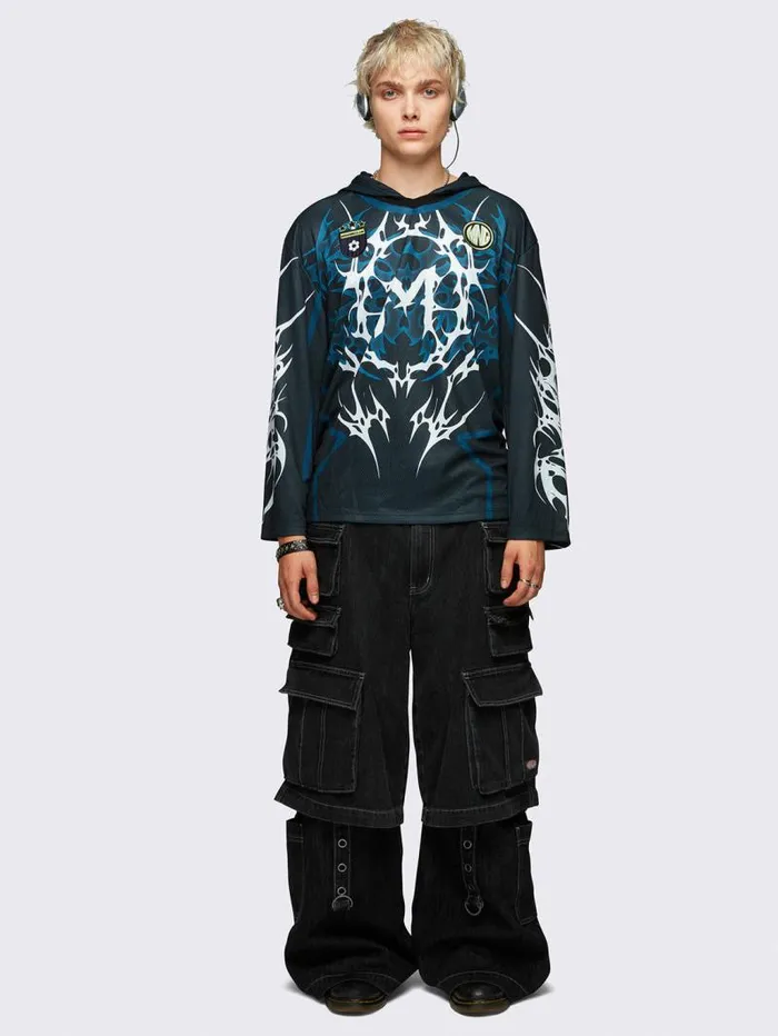 Neo Tribal Jersey Hoodie Women Minga London Tops and TShirts Neo Tribal Jersey Hoodie Women Minga London Tops and TShirts