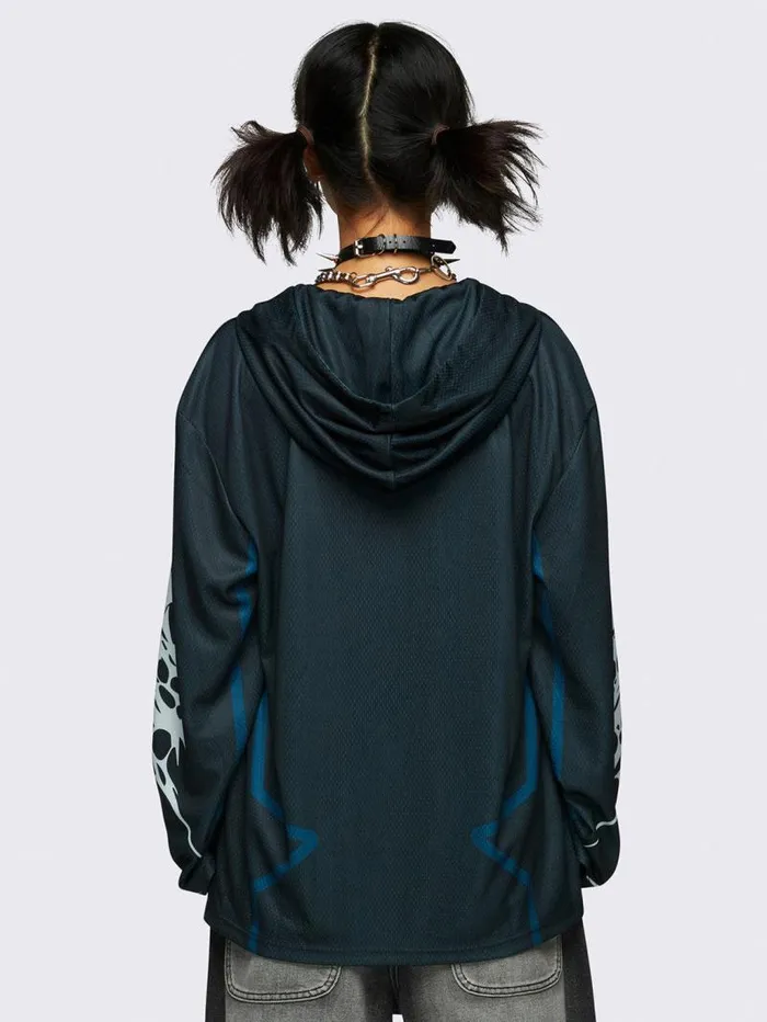 Neo Tribal Jersey Hoodie Women Minga London Tops and TShirts Neo Tribal Jersey Hoodie Women Minga London Tops and TShirts