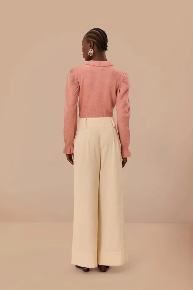 OffWhite Double Waistband Pants Women FARM Rio Pants