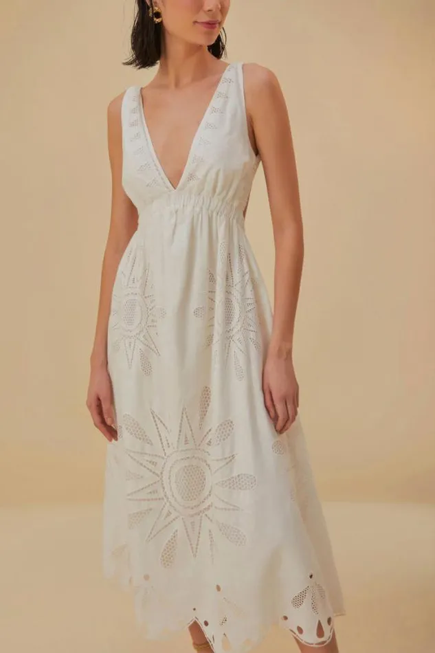 OffWhite Maxi Richelieu Lenzing Ecovero Euroflax Maxi Dress Women FARM Rio Maxi Dresses OffWhite Maxi Richelieu Lenzing Ecovero Euroflax Maxi Dress Women FARM Rio Maxi Dresses