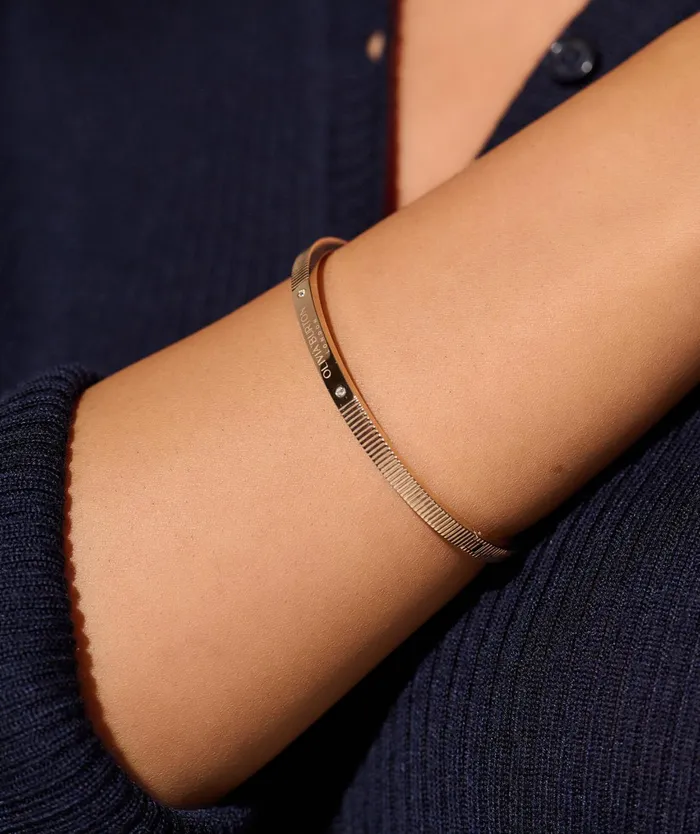 Olivia Burton Bracelets Women Linear Carnation Gold Bangle