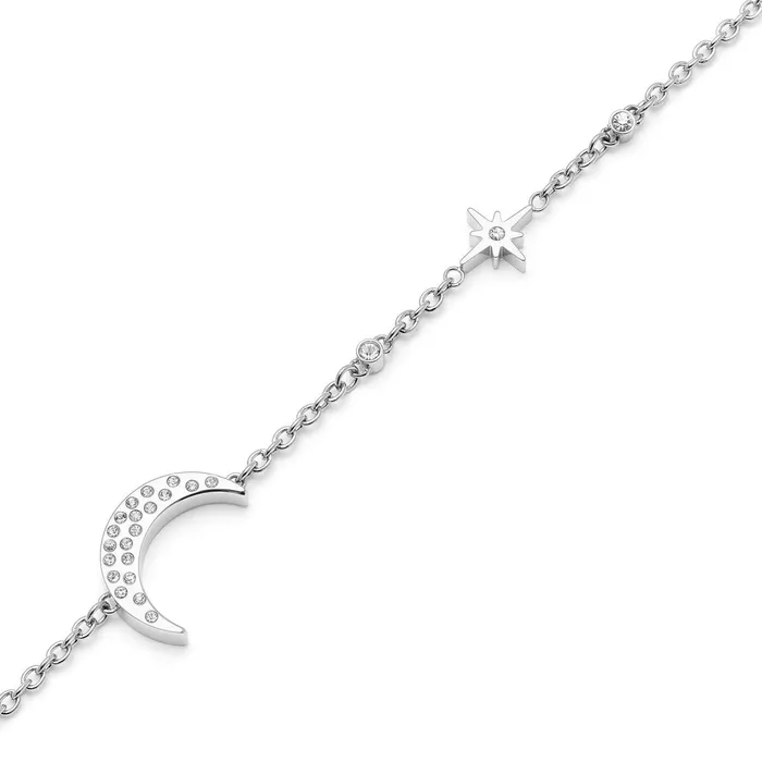 Olivia Burton Bracelets Women North Star and Moon Silver Bracelet
