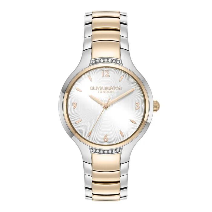Olivia Burton Classic Watches Women 34mm Lea White and Two Tone Bracelet Watch