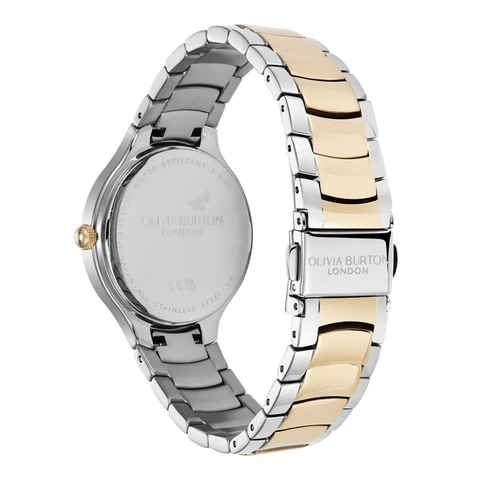 Olivia Burton Classic Watches Women 34mm Lea White and Two Tone Bracelet Watch